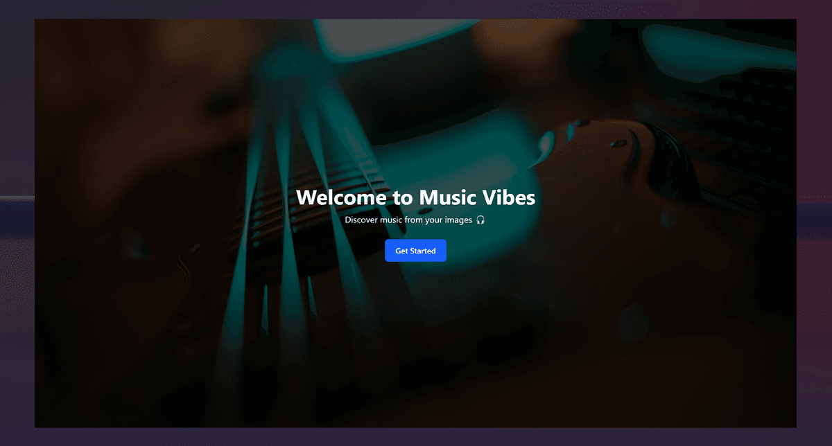 Music Vibes – Music that Matches Your Mood Using AI